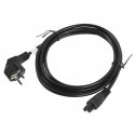 Lanberg CA-C5CA-11CC-003-BK power cable Black 3 m C5 coupler CEE7/7 Lanberg CA-C5CA-11CC-003-BK power cable Black 3 m C5 coupler CEE7/7
