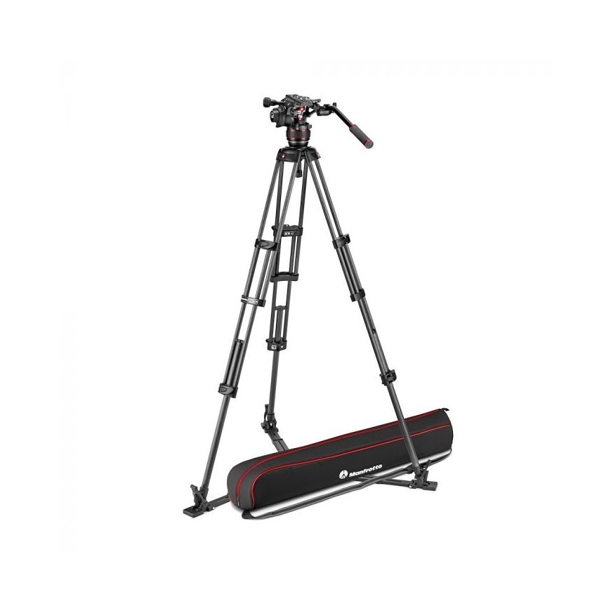 Manfrotto Nitrotech 608 Carbon jalustapää musta Hiilikuitu 1/4, 3/8" Neste – 2