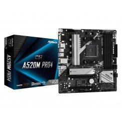 Asrock A520M Pro4 AM4 lizdas „micro ATX“