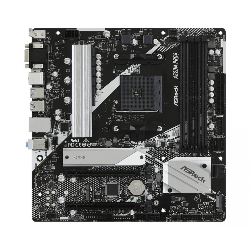 Asrock A520M Pro4 Ligzda AM4 mikro ATX – 2