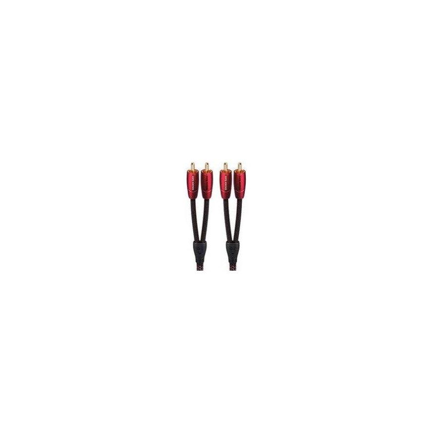 AudioQuest 2m Golden Gate RCA audio cable 2 x RCA Black
