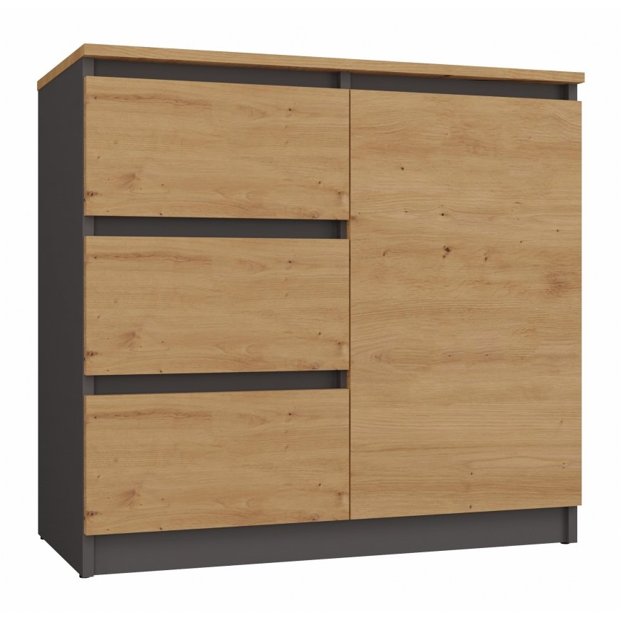 Topeshop 1D3S ANT/ART BA KPL kumode