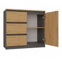 Topeshop 1D3S ANT/ART BA KPL chest of drawers Topeshop 1D3S ANT/ART BA KPL chest of drawers