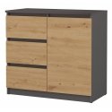 Topeshop 1D3S ANT/ART KPL komoda Topeshop 1D3S ANT/ART KPL komoda