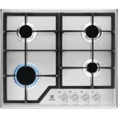 Electrolux EGS6426SX Nerūdijančiojo plieno Įmontuoti Dujinė 4 zone(s)