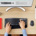 Logitech 920-008221 клавиатура Мышь входит в комплектацию Универсальная РЧ беспроводной + Bluetooth Logitech 920-008221 клавиатура Мышь входит в комплектацию Универсальная РЧ беспроводной + Bluetooth