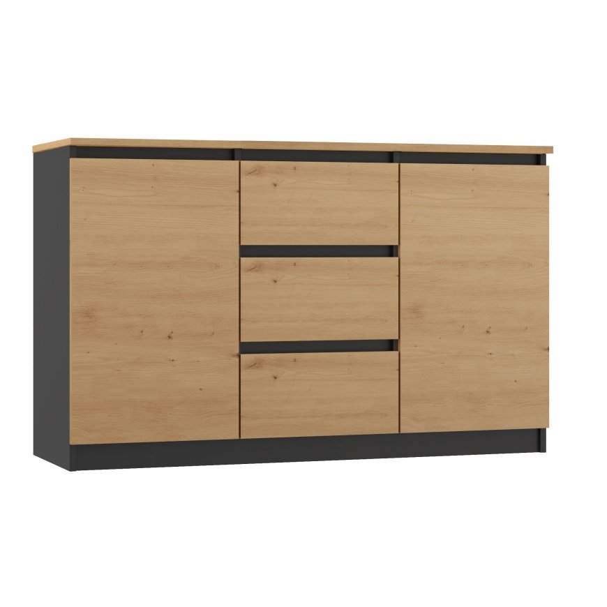 Topeshop 2D3S ANT/ART BA KPL komoda