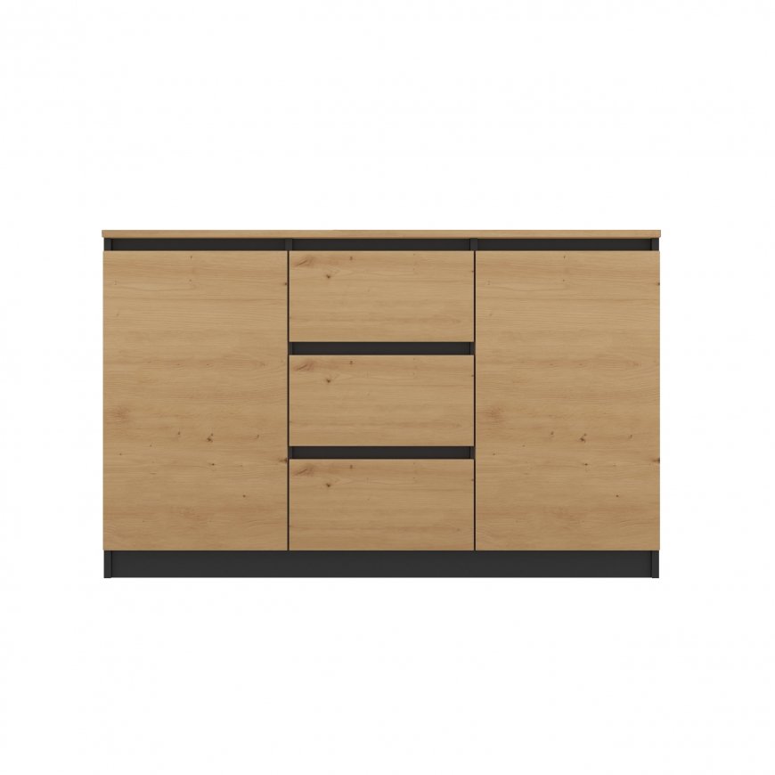 Topeshop 2D3S ANT/ART BA KPL komoda – 3