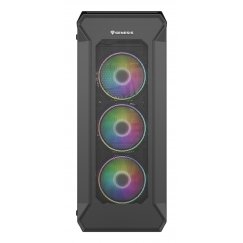 GENESIS Irid 505 ARGB Midi Tower musta, Läpinäkyvä