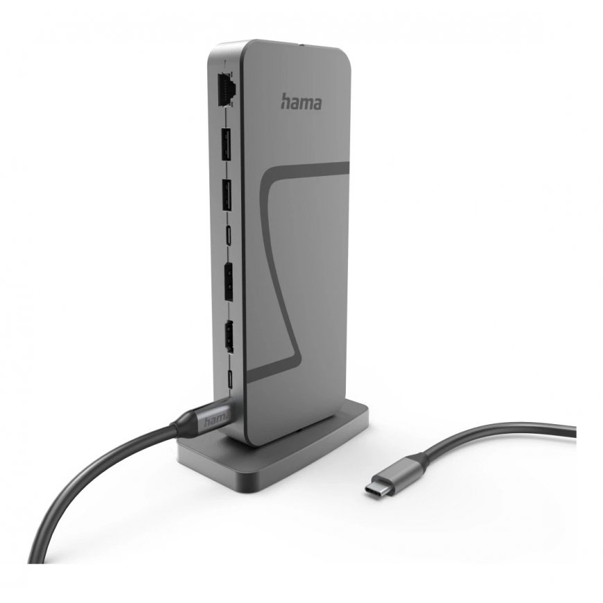 Hama Connect2Office Speed USB 3.2 Gen 1 (3.1 Gen 1) Type-C 40000 Mbit/s Antracīts
