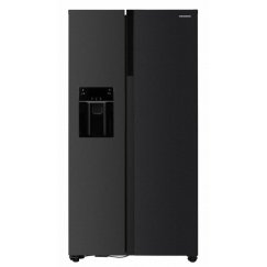 Heinner HSBS-HM513NFIMDXE++ side-by-side refrigerator Freestanding 513 L Black