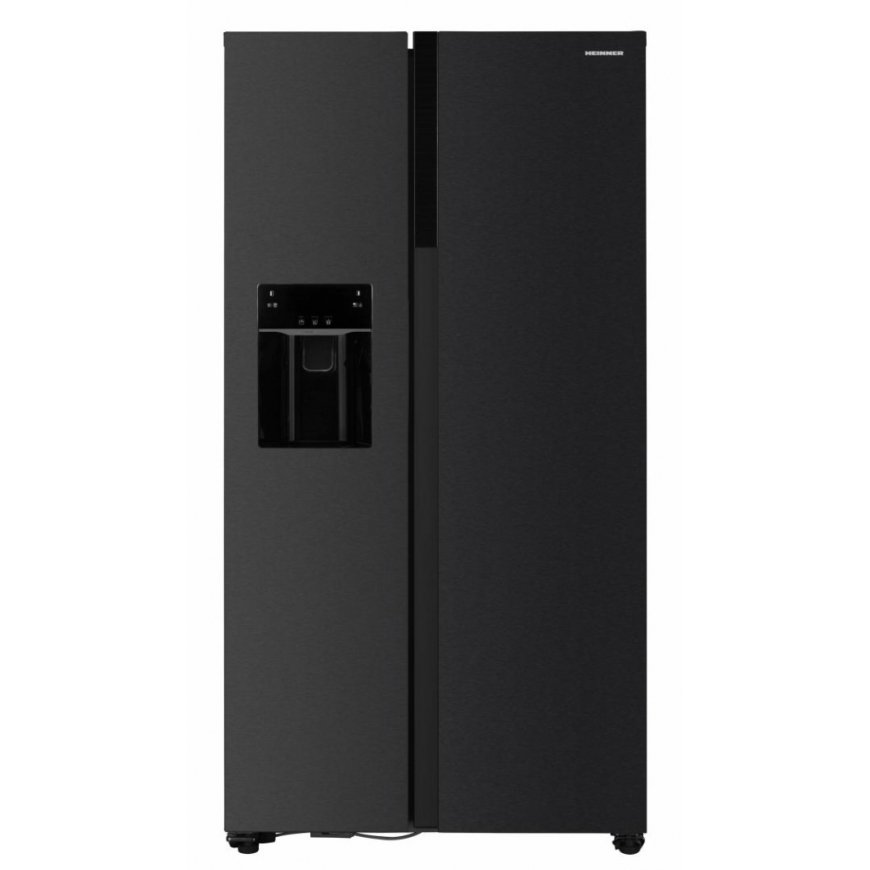 Heinner HSBS-HM513NFIMDXE++ side-by-side refrigerator Freestanding 513 L Black