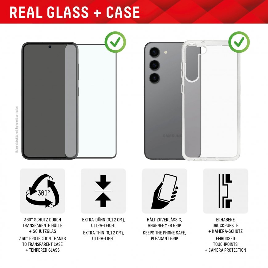 Displex 01910 защитная пленка / стекло для мобильного телефона Back/screen protector Samsung 1 шт – 3