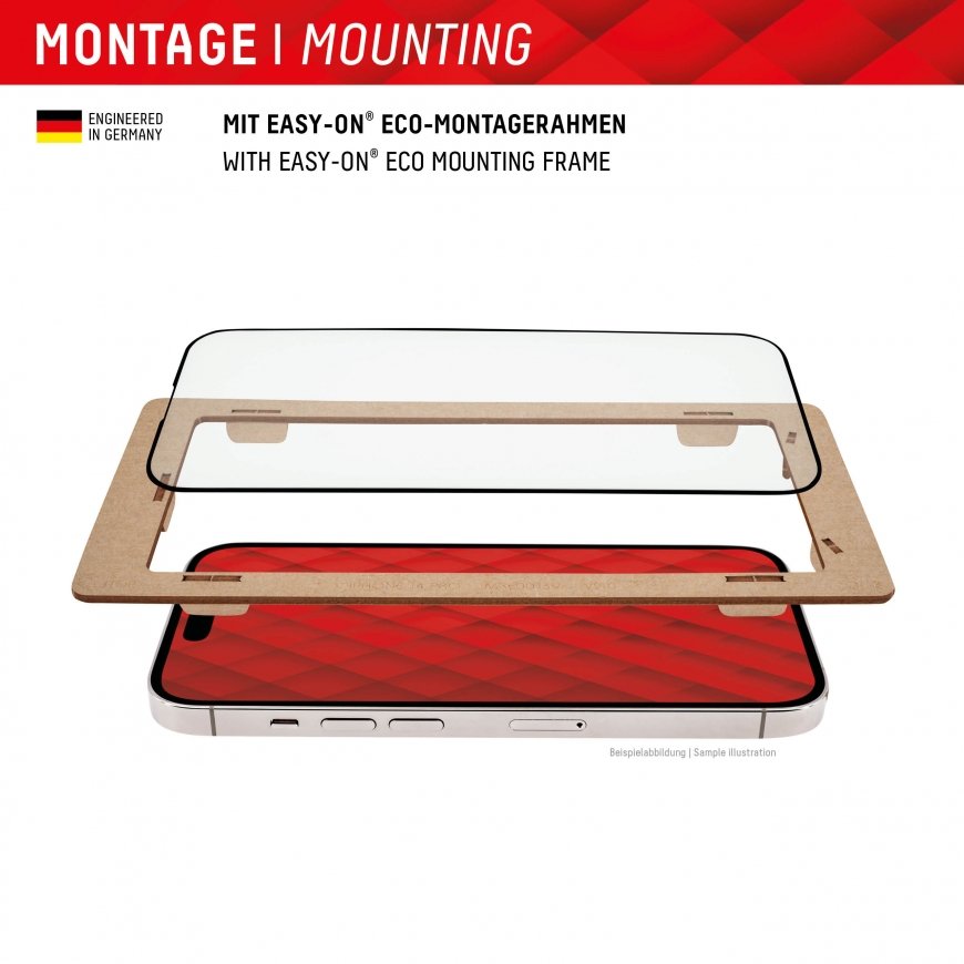 Displex Screen Protector + Case for Samsung Galaxy S24 Ultra, Eco Mounting Frame, Full Cover – 4