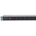 Intellinet 163620 energosadales vienība, PDU 8 Maiņstrāvas izvade (-s) 1U Melns, Sudrabs Intellinet 163620 energosadales vienība, PDU 8 Maiņstrāvas izvade (-s) 1U Melns, Sudrabs