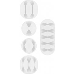 Goobay 70681 cable organizer Desk/Wall Cable clip White 5 pc(s)