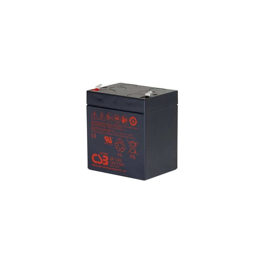 Csb baterija akumuliatorius 12V 4.5Ah F1 (4.8mm) Pb AGM VRLA CSB