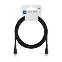 Кабель Spacetronik USB2.0 Type-C с LED, 60W, черный, силиконовый, 1м Кабель Spacetronik USB2.0 Type-C с LED, 60W, черный, силиконовый, 1м
