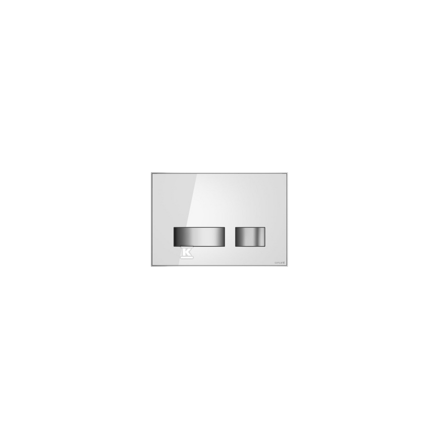 Cersanit MOVI II ADDITION BUTTON, White GLASS