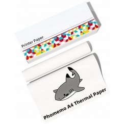 Phomemo Termopaperi Kassetti 2 Rulla Rullat Kirje 216mm Phomemo M832 / Q22-RMSG10-LTRM8 varten