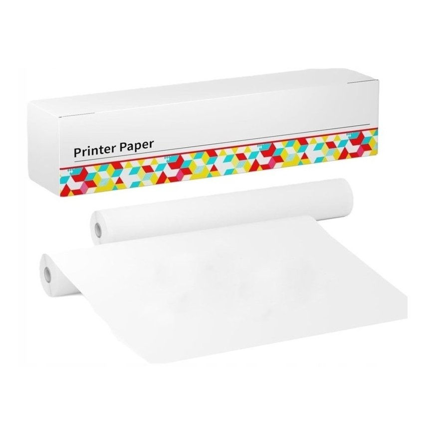 Phomemo termiskais papīrs kaste 2 ruļļi rullīšu formātā 216mm Phomemo M832 / Q22-RMSG10-LTRM8 – 2