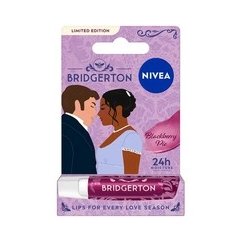 Nivea „Bridgerton Edition Kate&Anthony“ mitrinošie lūpu krāsa „Blackberry Pie“ 4,8 g