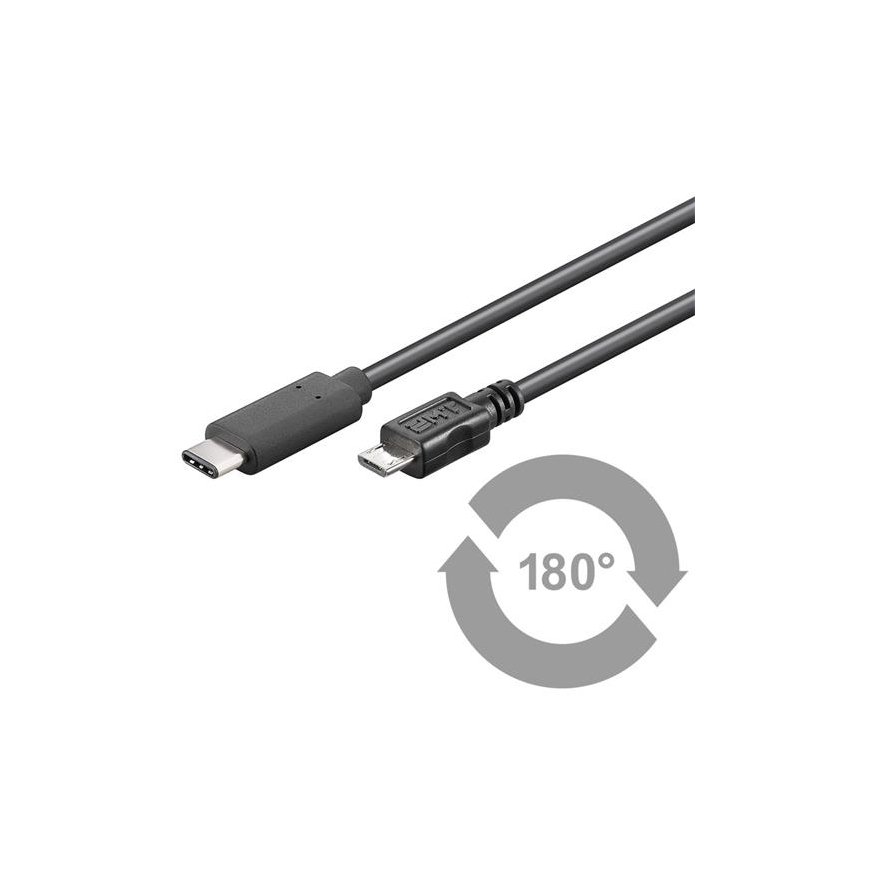 PremiumCord USB4™ Versio 2.0 80Gbps 16K@60Hz 240W Thunderbolt 3 ja 4 kaapeli 1m kaareva
