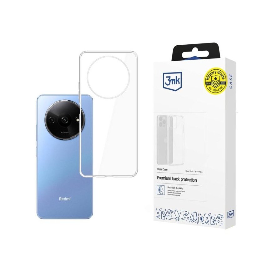 3MK Clear mobilo telefonu apvalks 17 cm (6.71") Aploksne Caurspīdīgs