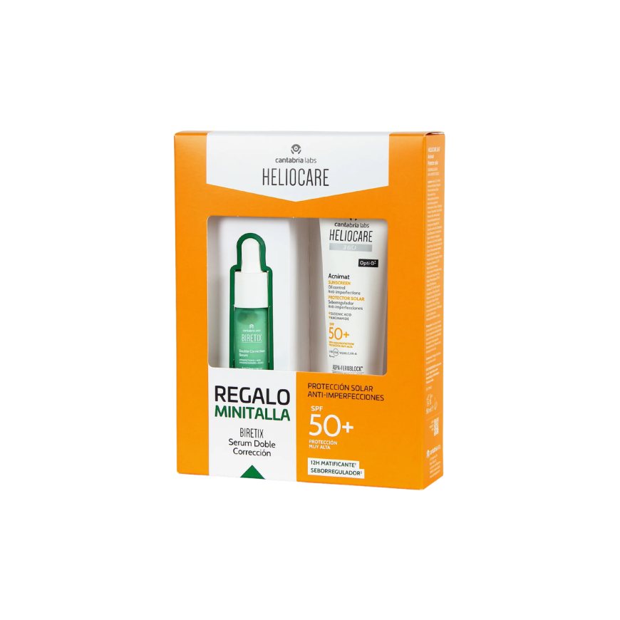 HELIOCARE 360° ACNIMAT SAULĖS APSAUGA SPF50+ DĖŽUTĖ 2 vnt.
