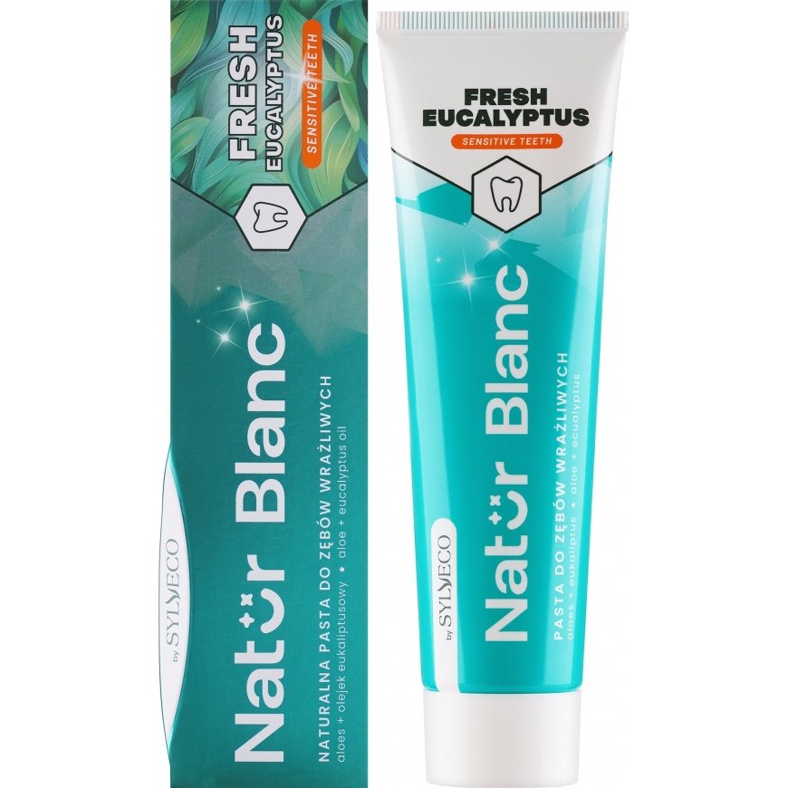 Sylveco Natur Blanc Toothpaste for Sensitive Teeth Fresh Eucalyptus 100ml