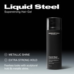 Гель для волос Sebastian Professionals LIQUID STEEL, дополнительная прочность, экстра сильная и долговечная фиксация, 140 мл