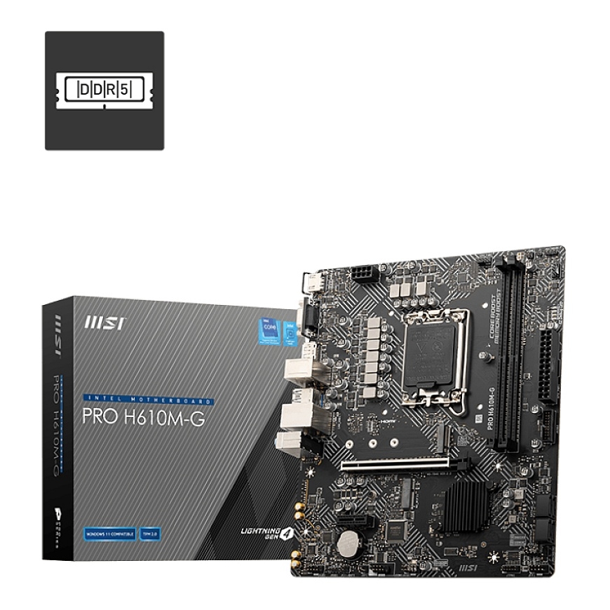 MSI PRO H610M-G mātes plate Intel
