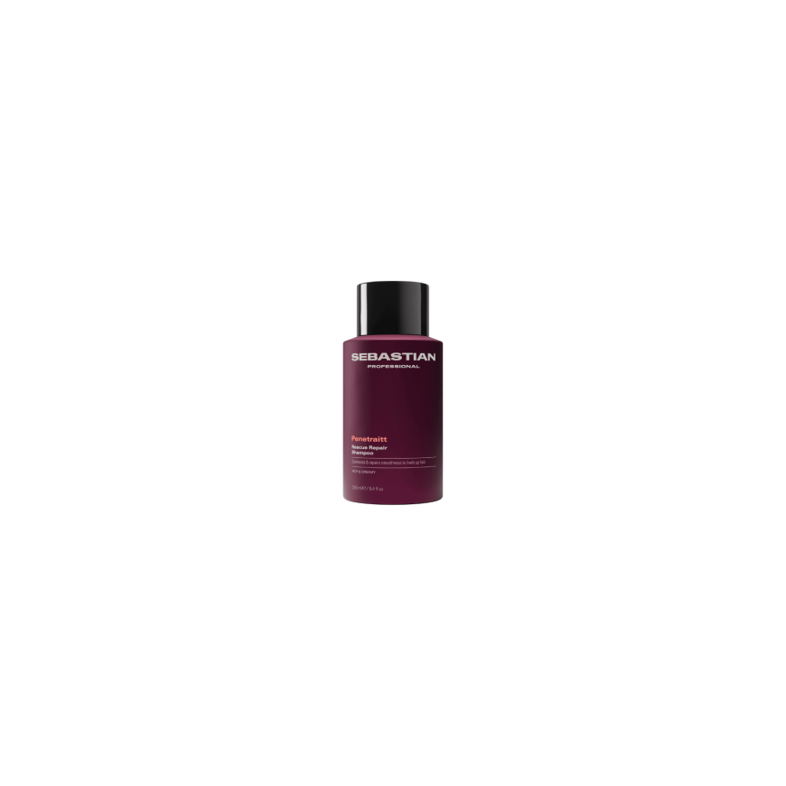 Sebastian Professionals PENETRAITT Professional Repair Shampoo, creamy texture, cleanses, nourishes, and repairs, 280 ml