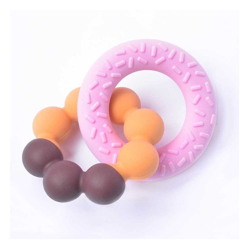 EDISONmama Baby Rattle "Two Donuts", from 3 months, KJ420181 – 2