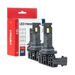LED lampu spuldzes F25 Sudraba FULL CANBUS HB3 9005 52W 12V 24V AMIO-04706