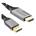 Kabeli DP HDMI 4K 60Hz Spacetronik KDH-SPA050 5m Kabeli DP HDMI 4K 60Hz Spacetronik KDH-SPA050 5m