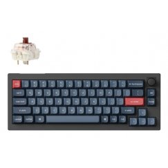 Keychron V2M-D3 klaviatuur Universaalne USB + RF Wireless + Bluetooth QWERTY Inglise Must, Süsinik