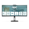 AOC V5 CU34V5C/BK monitori 86,4 cm (34") 3440 x 1440 pikseļi Wide Quad HD LED Melns AOC V5 CU34V5C/BK monitori 86,4 cm (34") 3440 x 1440 pikseļi Wide Quad HD LED Melns