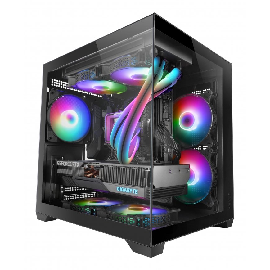 Mars Gaming MC-VIEW2 Mini Tower Black – 2