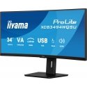 iiyama ProLite XCB3494WQSU-B1 computer monitor 86.4 cm (34") 3440 x 1440 pixels UltraWide Quad HD LE