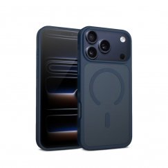 Crong Hybrid Matte Magnetic - MagSafe Case for iPhone 17 Pro (Navy Blue)
