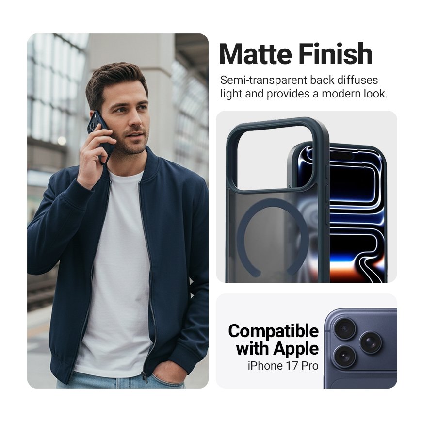 Crong CRGHMMIP1763PNBL mobiiltelefoni ümbris Kate Meresinine, Poolläbipaistev – 2
