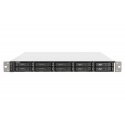 QNAP TS-h1090FU NAS Teline ( 1U ) EPYC 7302P 128 GB DDR4 0 TB QuTS hero musta, Harmaa