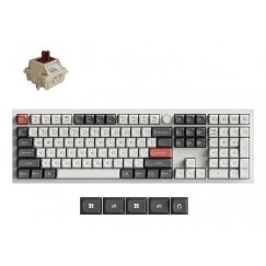 Keychron Q6 Ultra 8K клавиатура Универсальная USB + RF Wireless + Bluetooth Белый