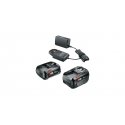 Bosch Starter-Set 18V - 2 x Akku (2,0 Ah + 4,0 Ah) Комплект зарядного устройства и батареи Bosch Starter-Set 18V - 2 x Akku (2,0 Ah + 4,0 Ah) Комплект зарядного устройства и батареи