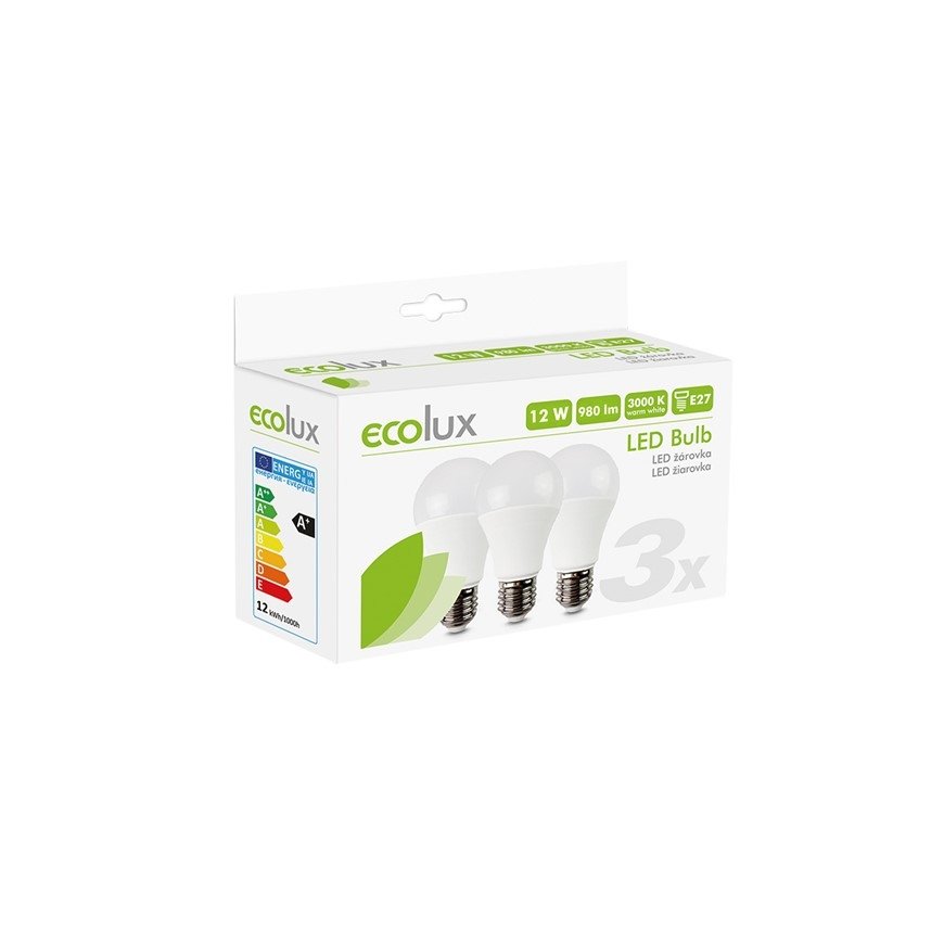 Solight WZ530-3 energy-saving lamp Warm white 3000 K 12 W E27 G – 3