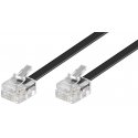 Goobay 50320 telefonu kabelis 15 m Melns Goobay 50320 telefonu kabelis 15 m Melns