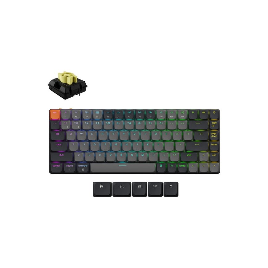 Keychron K3X-B4 klaviatūra Universalus USB + Bluetooth QWERTY Anglų Pilka
