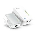 TP-Link TL-WPA4220 KIT 600 Mbit/s Ethernet/LAN savienojums Wi-Fi Balts 2 pcs TP-Link TL-WPA4220 KIT 600 Mbit/s Ethernet/LAN savienojums Wi-Fi Balts 2 pcs