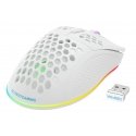 Deltaco Gaming WM80 langaton ultrakevyt pelihiiri, RGB, valkoinen Deltaco Gaming WM80 langaton ultrakevyt pelihiiri, RGB, valkoinen